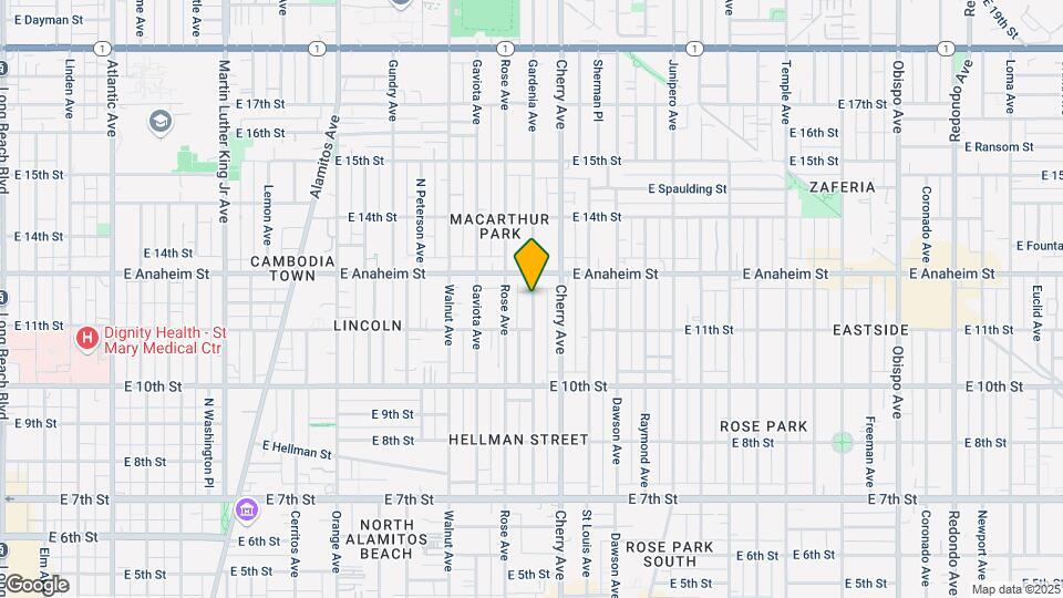 1070 Gardenia Ave Mapa y Detalles de la Ubicación