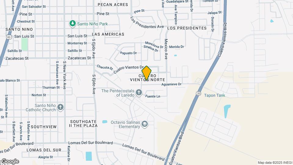 3610 Aguanieve Dr Map and Location Details
