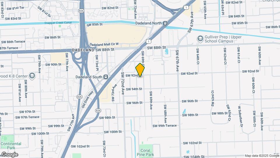 9240 SW 69th Ct Map and Location Details