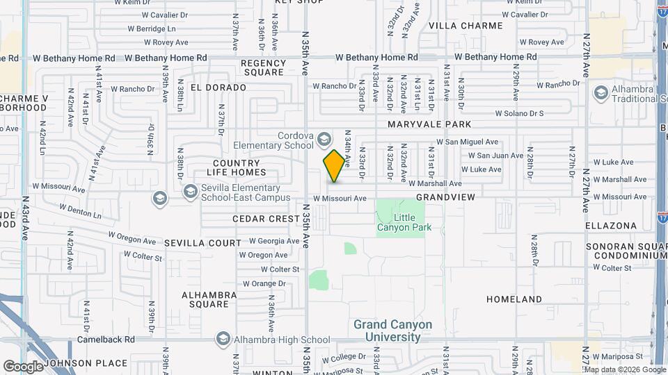 3419 W Marshall Ave Map and Location Details