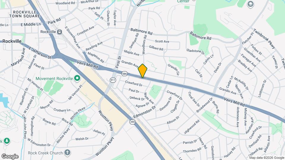 1015 Veirs Mill Rd Map and Location Details