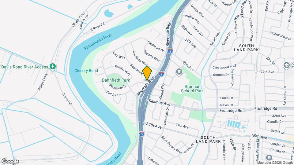 5484 Riverside Blvd Map and Location Details
