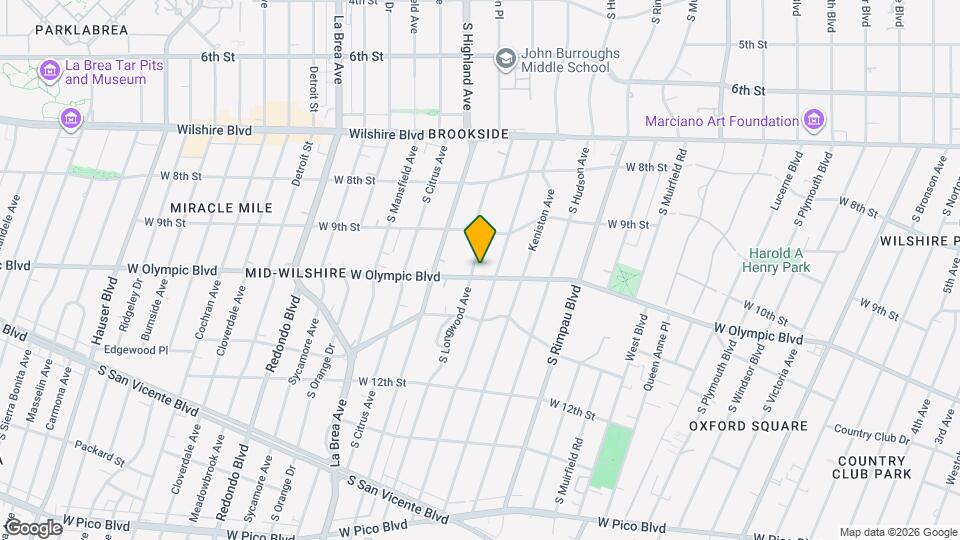 956 S Longwood Ave Map and Location Details