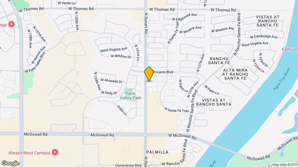 12933 W Monte Vista Ave Map and Location Details