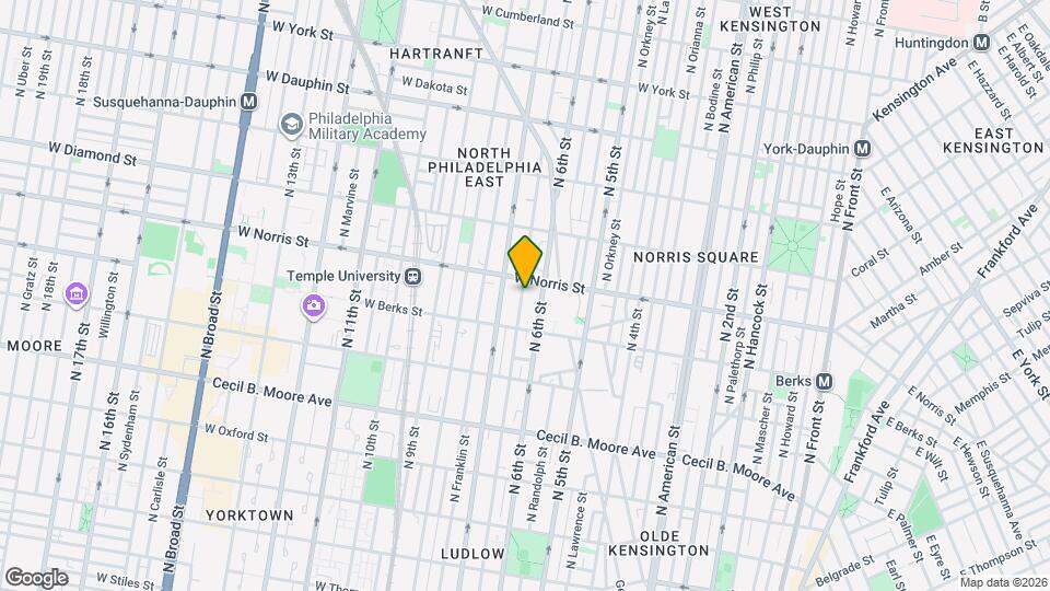 1945 N Marshall St Map and Location Details