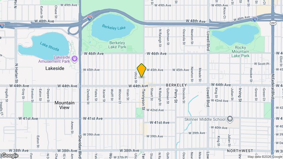 4437 Tennyson St Mapa y Detalles de la Ubicación