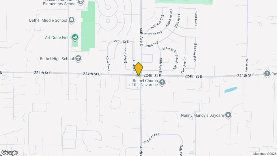 4517 224th St Ct E Map and Location Details