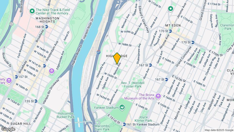 125 W 166th St Mapa y Detalles de la Ubicación