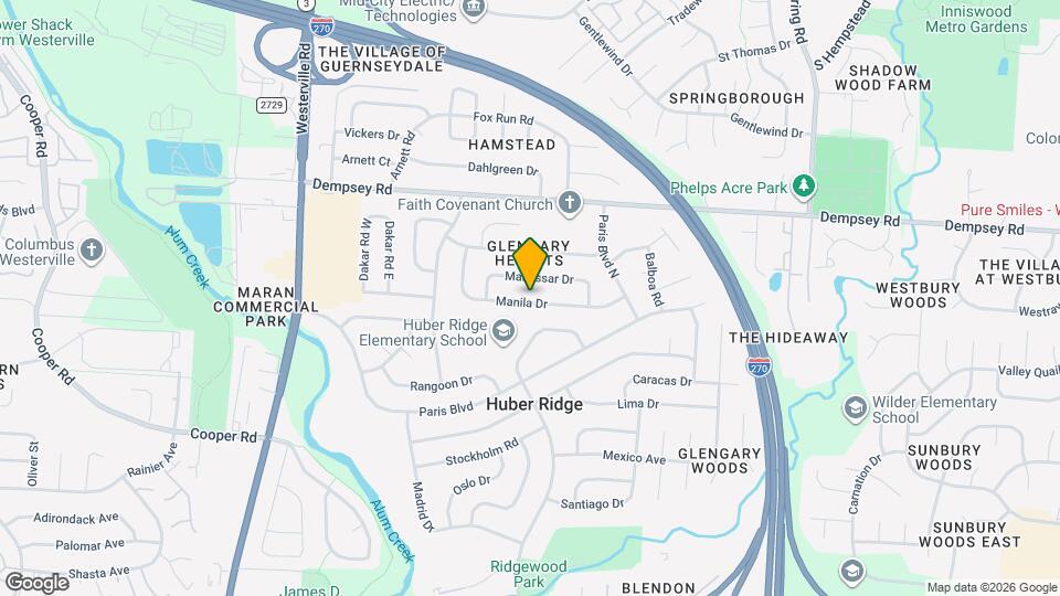 3600 Manila Dr Map and Location Details
