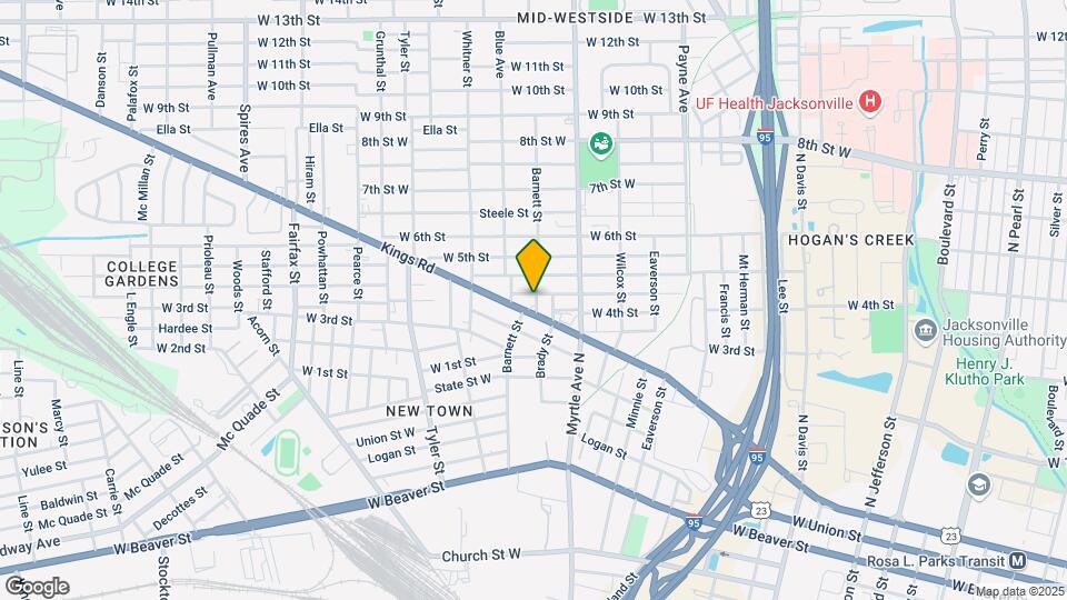 1330 Barnett St Map and Location Details