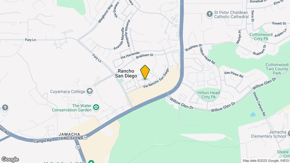 11416 Via Rancho San Diego Map and Location Details
