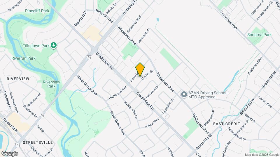 5898 Mersey St Map and Location Details