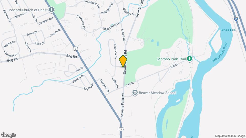 77 Sewalls Falls Rd Map and Location Details