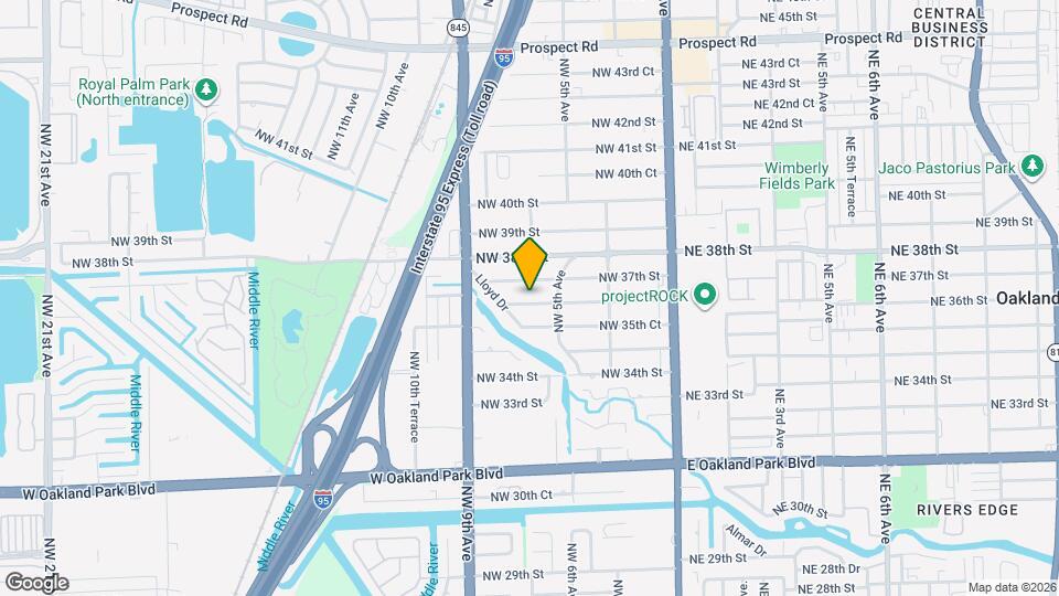 721 NW 36th St Map and Location Details