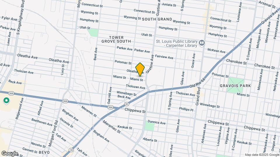 3923 Miami St Map and Location Details