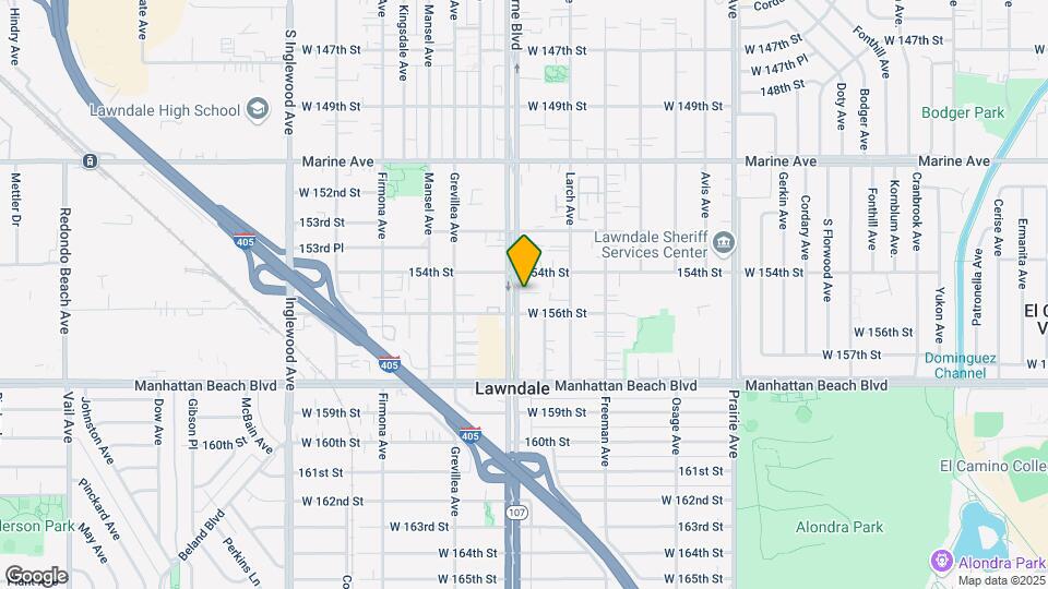 15424 Hawthorne Blvd Map and Location Details