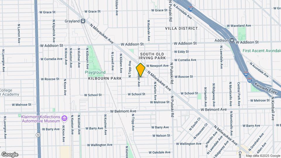 4155 W Roscoe St Map and Location Details