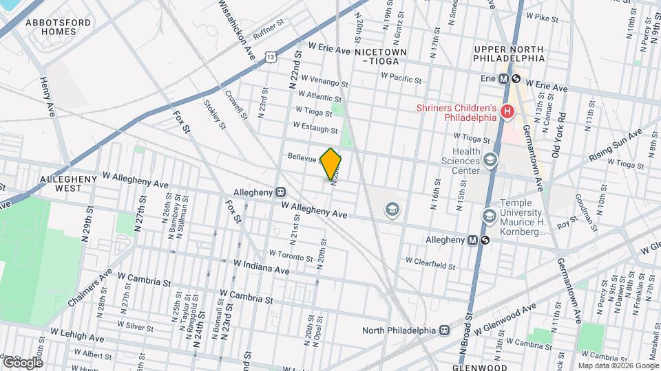 3244 N 20th St Map and Location Details