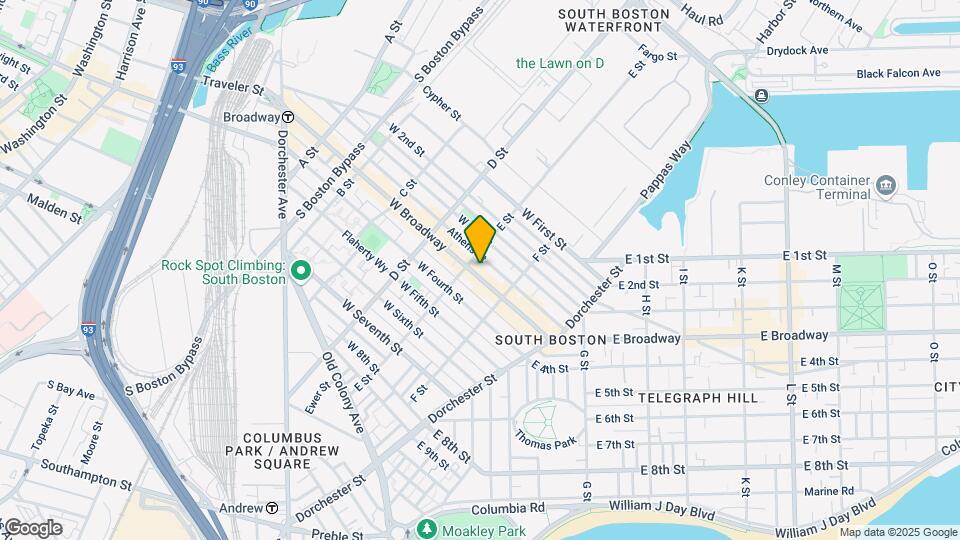 380 W Broadway Map and Location Details