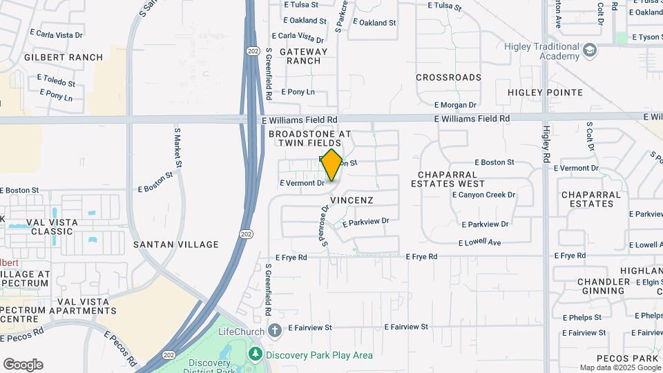 2581 S Penrose Dr Map and Location Details
