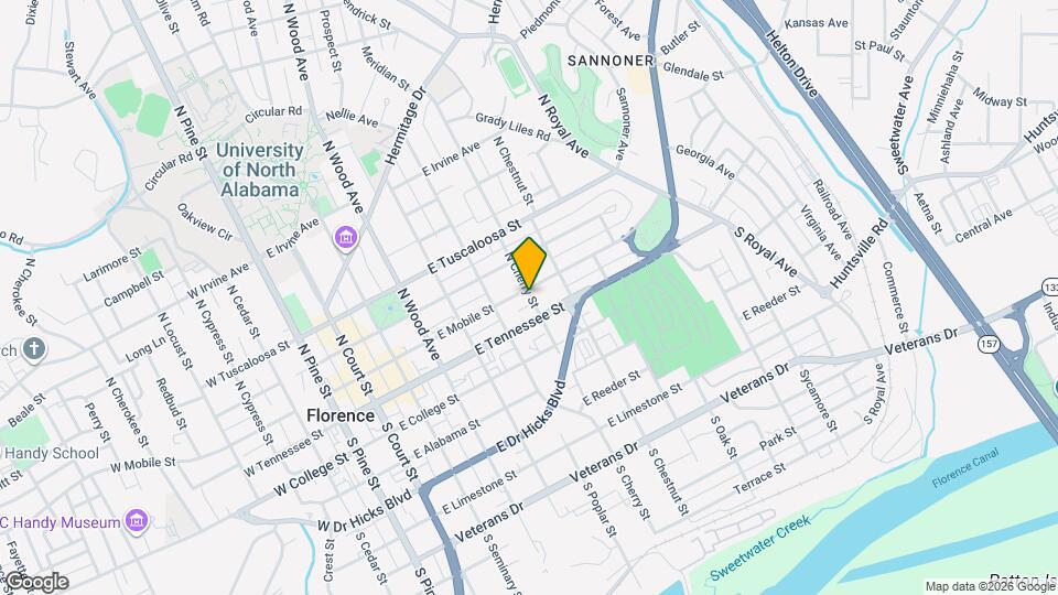 175 N Cherry St Map and Location Details