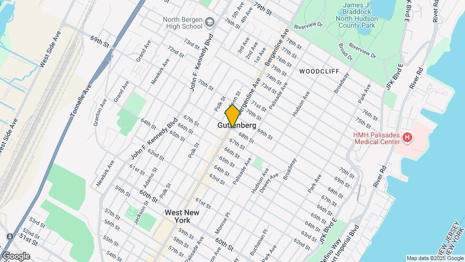 6714 Bergenline Ave Map and Location Details