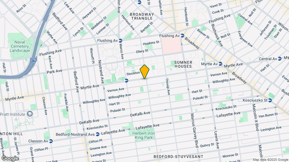 892 Myrtle Ave Map and Location Details