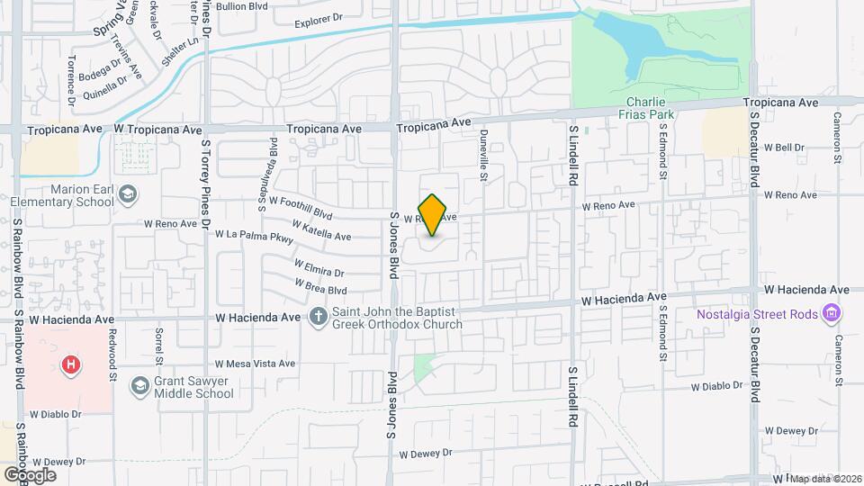 5158 S Jones Blvd Map and Location Details