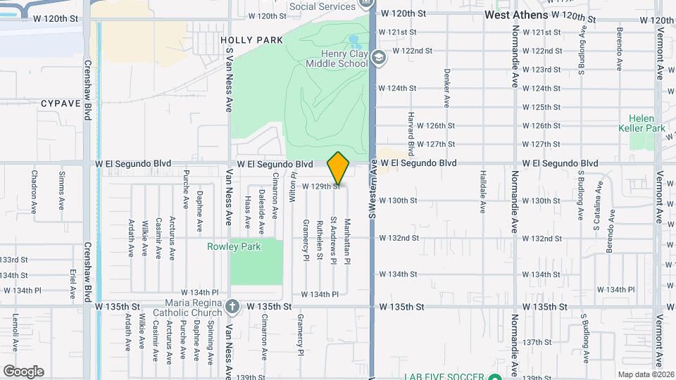 12912 St Andrews Pl Mapa y Detalles de la Ubicación