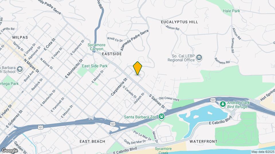 126 Santa Ynez St Map and Location Details