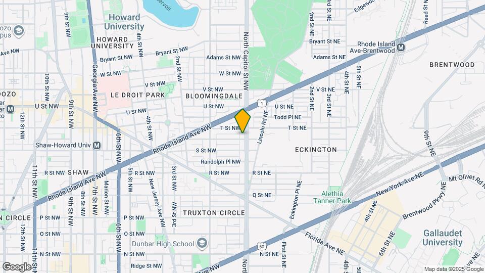 1826 N Capitol St NW, Unit #1 Mapa y Detalles de la Ubicación