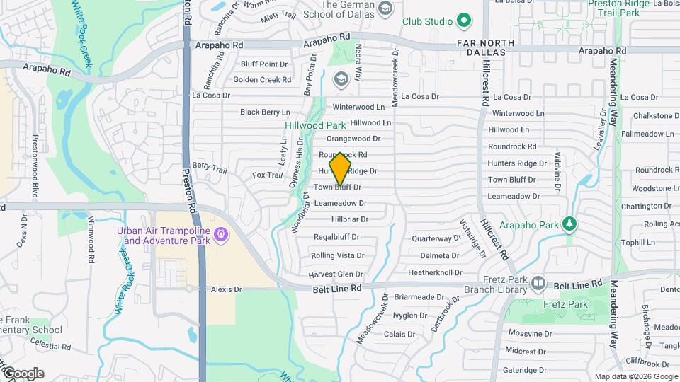 6646 Town Bluff Dr Map and Location Details