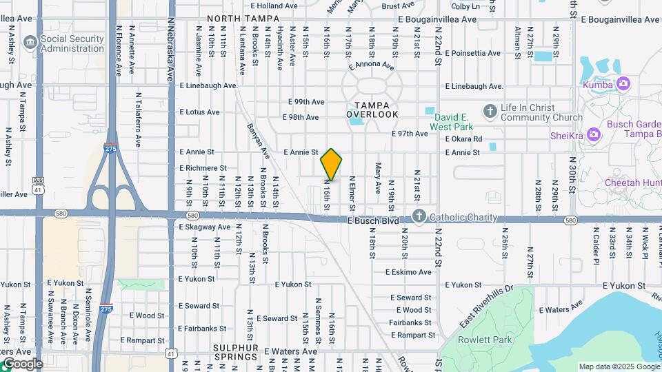 9313 N 16th St Map and Location Details