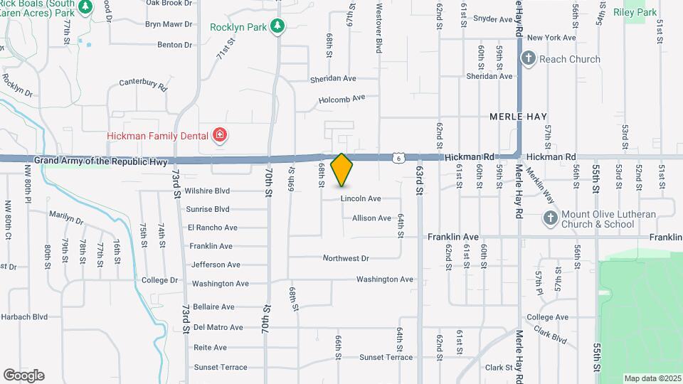 6601 Lincoln Ave Map and Location Details