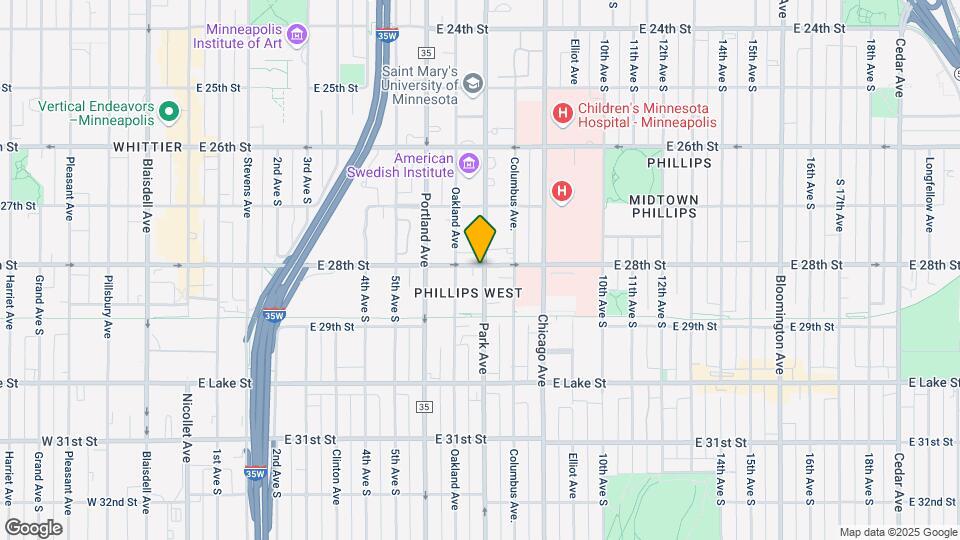 2800 Park Ave Map and Location Details