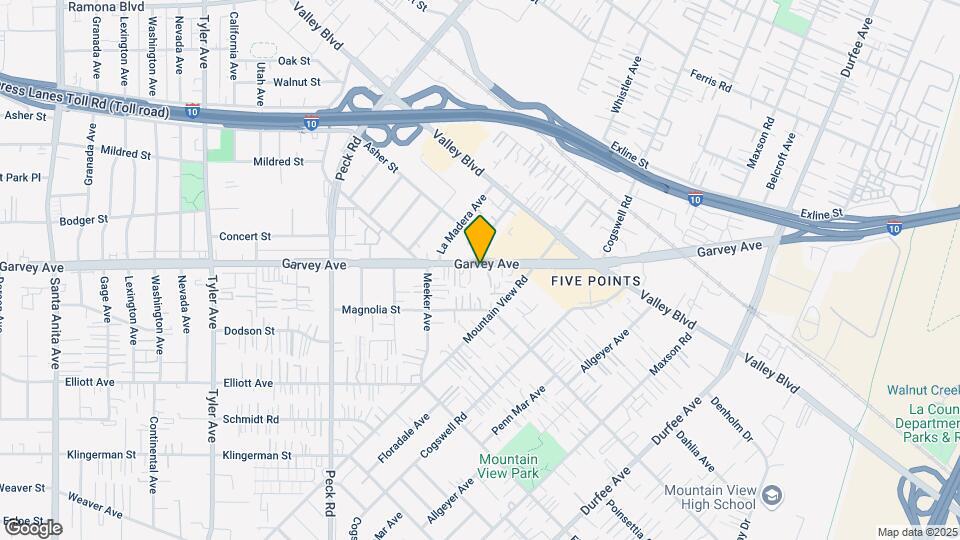11700 Garvey Ave Mapa y Detalles de la Ubicación