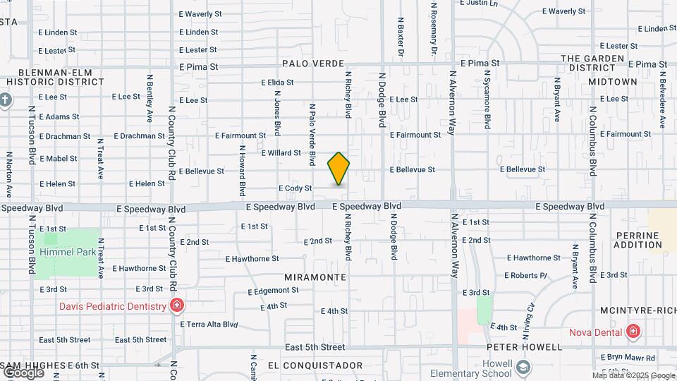 3558 E Cody St Map and Location Details