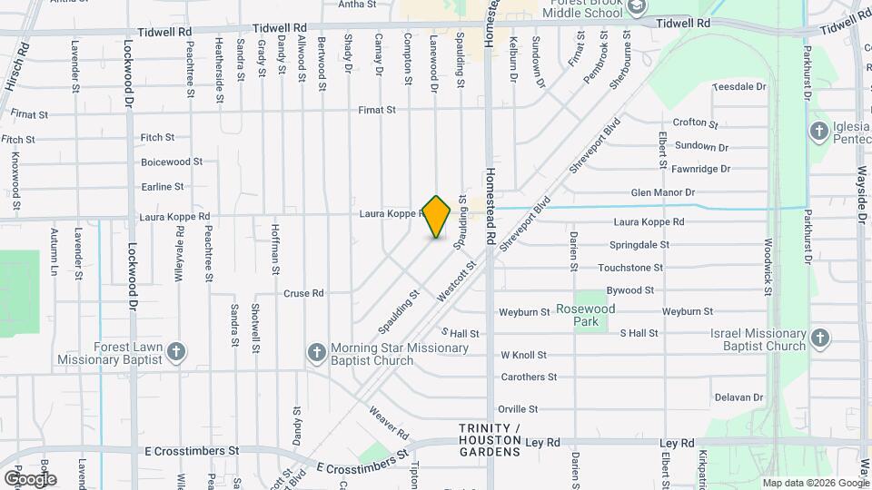 8708 Lanewood Dr Map and Location Details