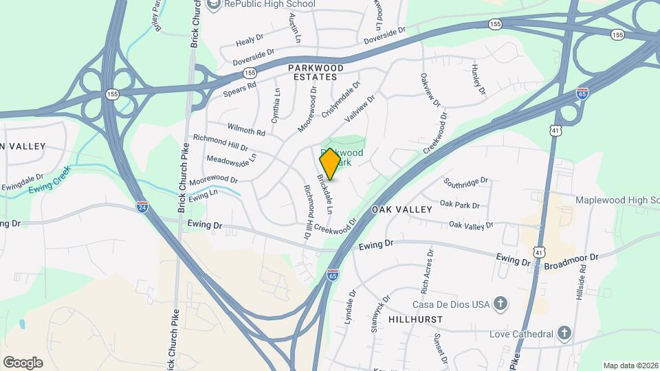 3122 Brickdale Ln, Unit B Mapa y Detalles de la Ubicación
