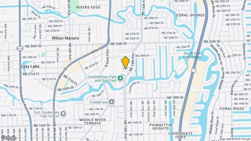 1413 NE 21st St Map and Location Details