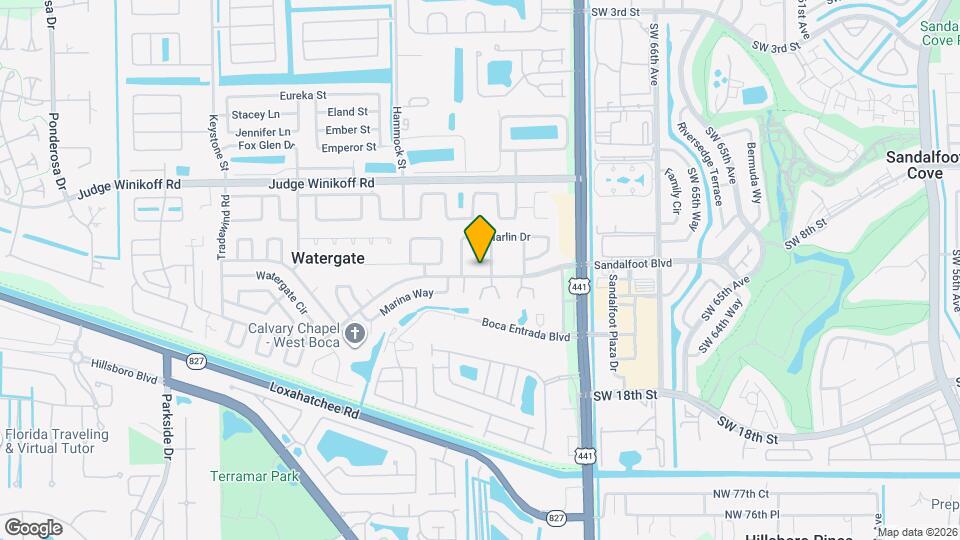 10292 SW Sandalfoot Blvd Map and Location Details