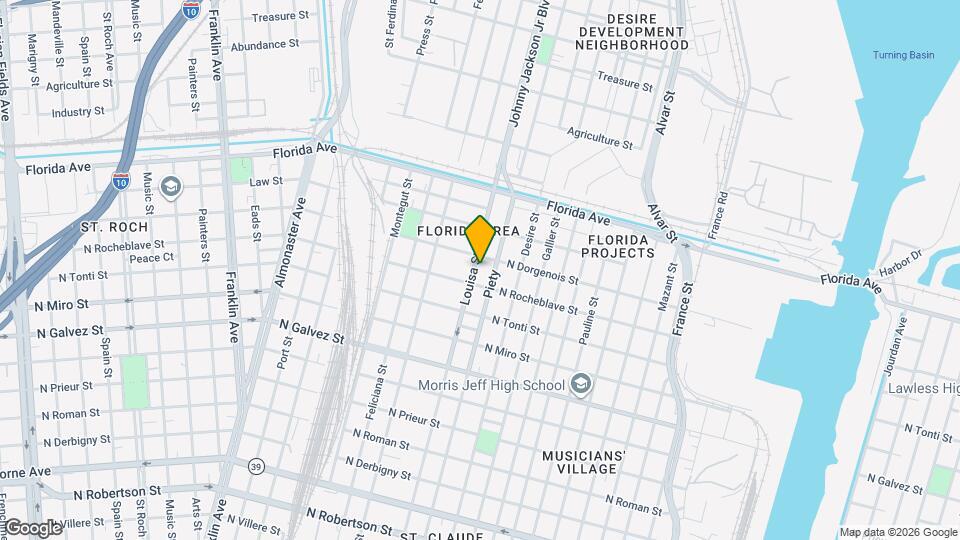 2421 Louisa St Map and Location Details