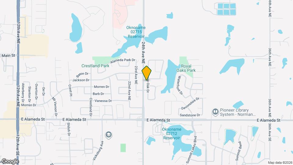 416 Lone Oak Dr Map and Location Details