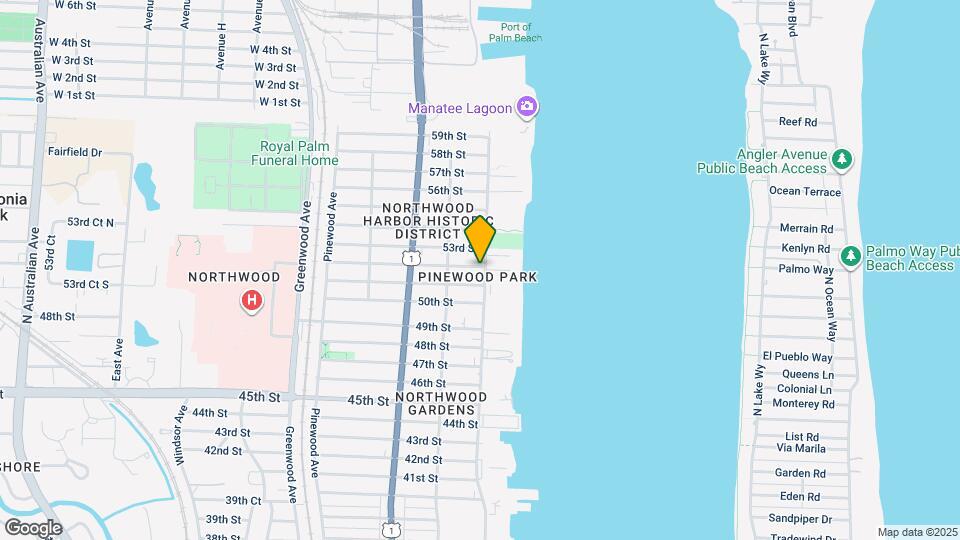 5215 N Flagler Dr Map and Location Details