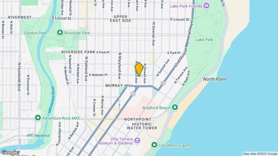 2534 N Prospect Ave Map and Location Details