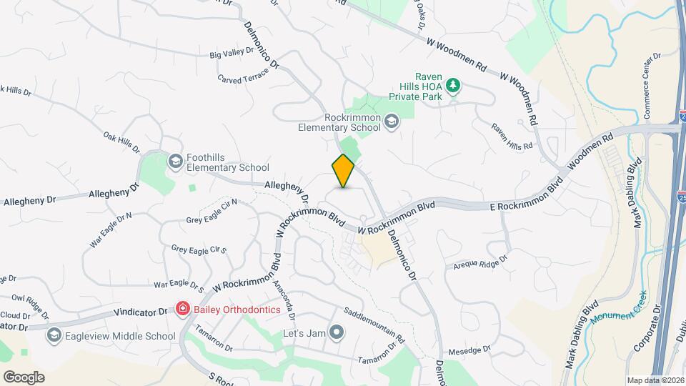 440 W Rockrimmon Blvd, Unit H Mapa y Detalles de la Ubicación