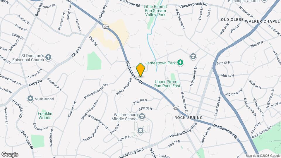 6124 Old Dominion Dr Map and Location Details