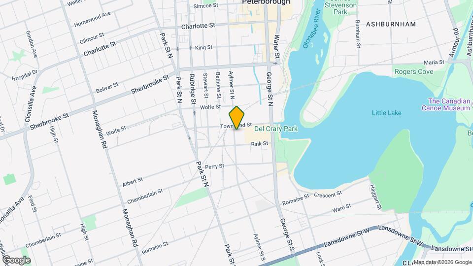 104 Aylmer St N, Unit Lower Map and Location Details