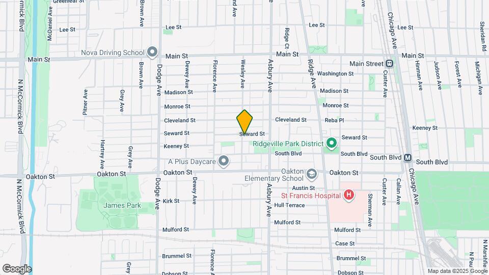 611 Wesley Ave Map and Location Details