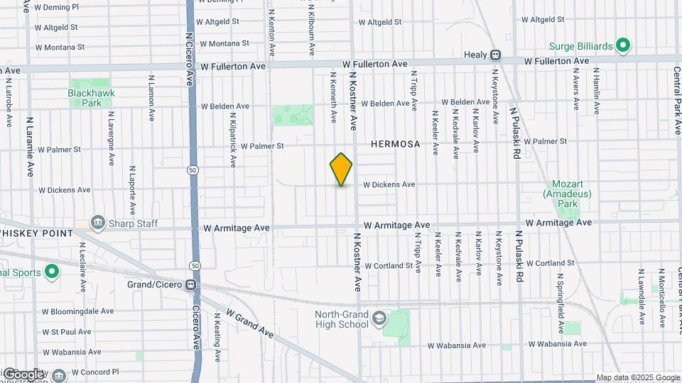 2053 N Kenneth Ave Map and Location Details